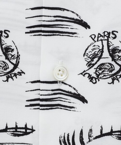 シャツ 「隈 研吾 × Paris Saint-Germain」グラフィックプリント