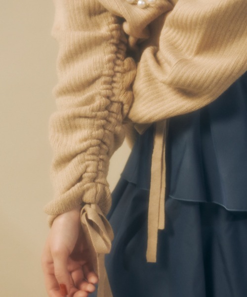 eimy istoire ニット セーター スリーブギャザールーズニット