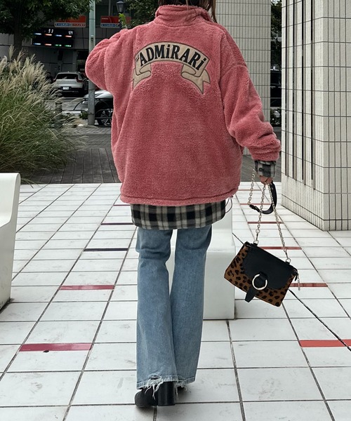 mi via loca トレーナー スウェット バックモチーフロゴ刺繍
