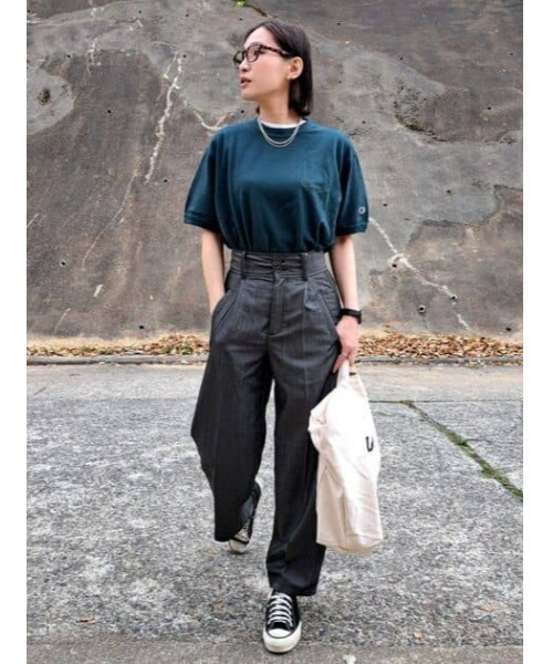 Champion tシャツ 「Champion」ワンポイントカノコTシャツ
