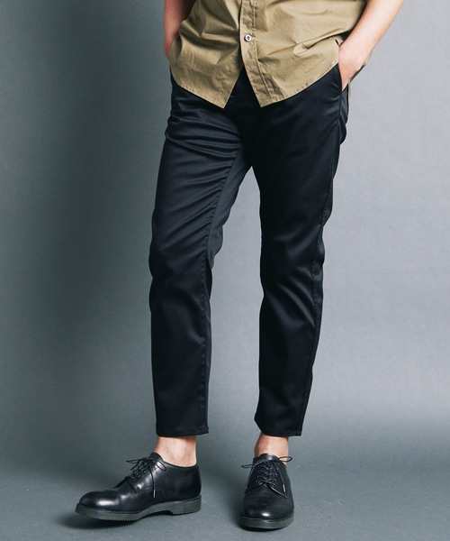 Magine チノパン T/C TWILL STRETCH CROPPED PANTS:ポリエステル