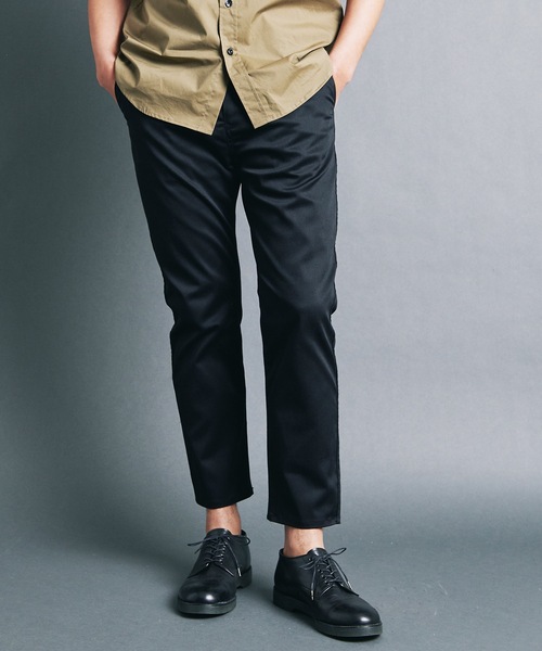 Magine チノパン T/C TWILL STRETCH CROPPED PANTS:ポリエステル