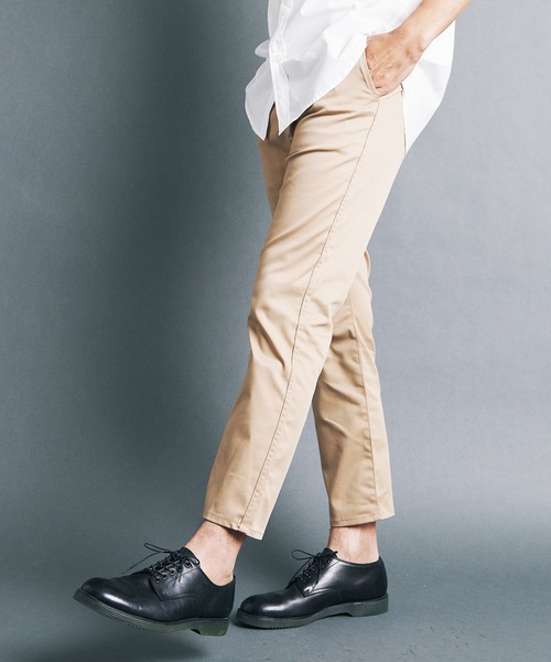 パンツ CROPPED CHINO PANTS Magine チノパン T/C TWILL STRETCH CROPPED PANTS:ポリエステル