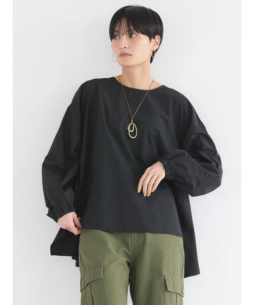 tシャツ バックプリント異素材バイカラープルオーバー レディース バックプリント異素材バイカラープルオーバー | AND ON JIONE