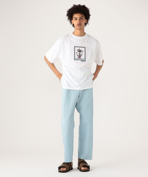 CABaN tシャツ スビンコットン アフリカンエンブロイダリーT