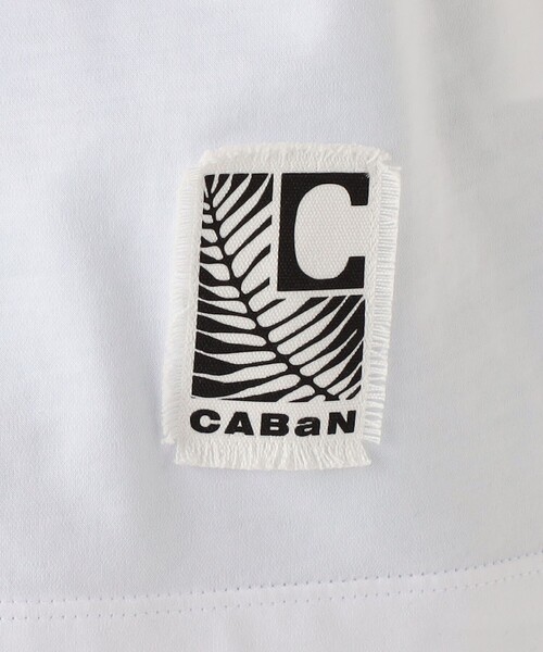 CABaN tシャツ スビンコットン アフリカンエンブロイダリーT