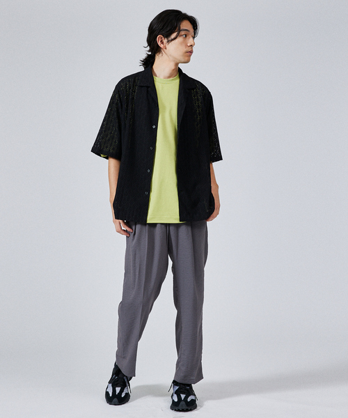 ABAHOUSE（アバハウス） パンツ クレープストレッチ イージーパンツ