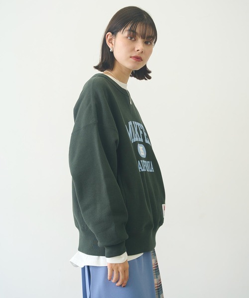 トレーナー スウェット MILKFED.xCHAMPION SWEAT TOP レディース メンズ Champion トレーナー スウェット MILKFED.xCHAMPION SWEAT TOP