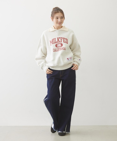Champion トレーナー スウェット MILKFED.xCHAMPION SWEAT TOP