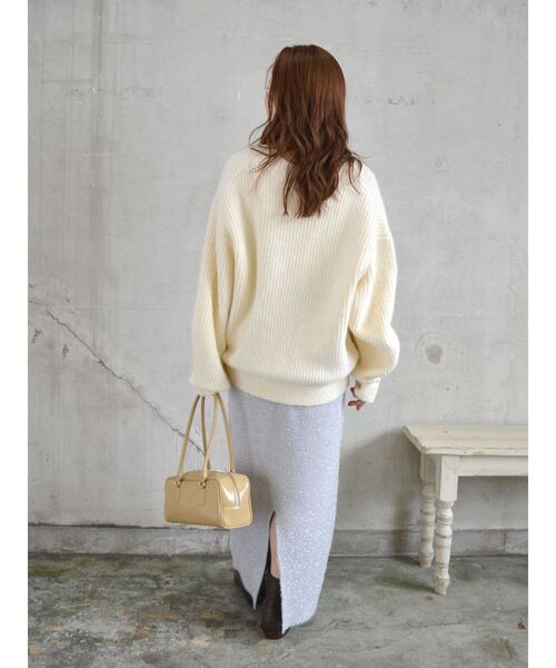 Ungrid スカート ラメニットアイラインスカート : ZOZOTOWN Ungrid スカート ラメニットアイラインスカート : ZOZOTOWN