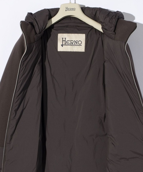 HERNO ダウンコート ダウンジャケット DIAGONAL WOOL ＆ NUAGE