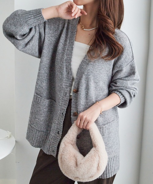 Viola e Viola（ヴィオラ エ ヴィオラ） カーディガン 洗えるもちもち