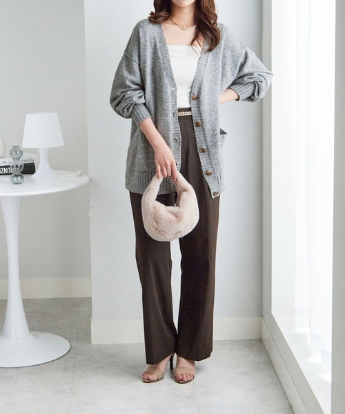 Viola e Viola（ヴィオラ エ ヴィオラ） カーディガン 洗えるもちもち