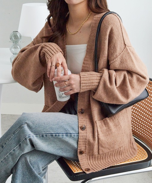 Viola e Viola（ヴィオラ エ ヴィオラ） カーディガン 洗えるもちもち