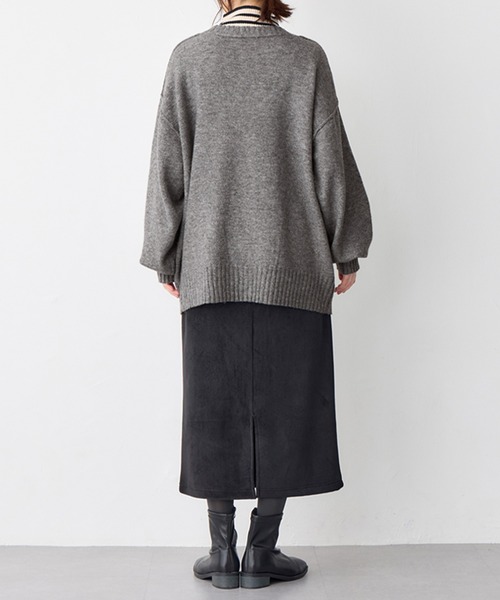 【新品未使用】ミドル丈華やかニットカーディガン Viola e Viola（ヴィオラ エ ヴィオラ） カーディガン 洗えるもちもち