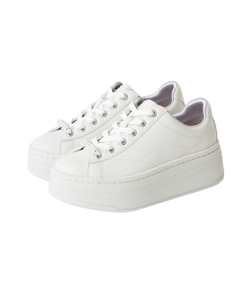 ￥18,700 極美品 +diana 厚底プラットフォームスニーカー 24.5 diana スニーカー 厚底プラットフォームスニーカー レディース