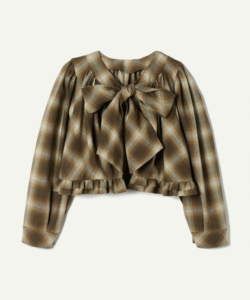 leinwande（ラインヴァンド） ブラウス シャツ Ribbon Shirts