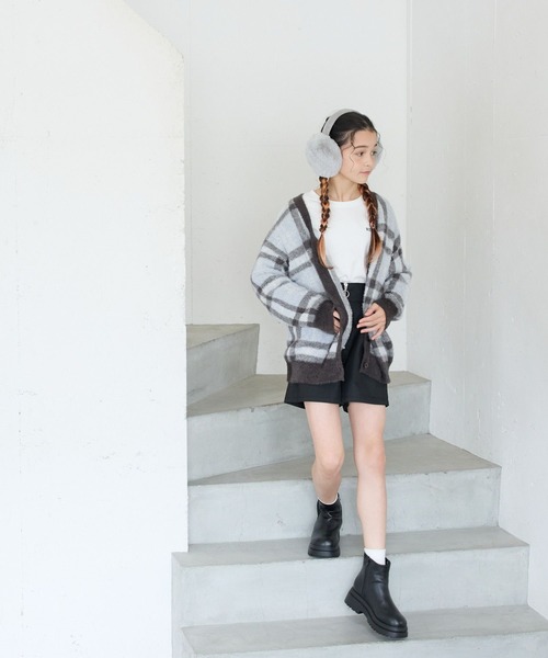 GLOBAL WORK（グローバルワーク） カーディガン 洗えるシャギーニット