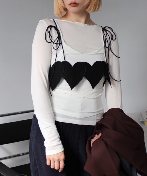 レイヤードライクトップス「SANSeLF」  sanw24a056 レディース