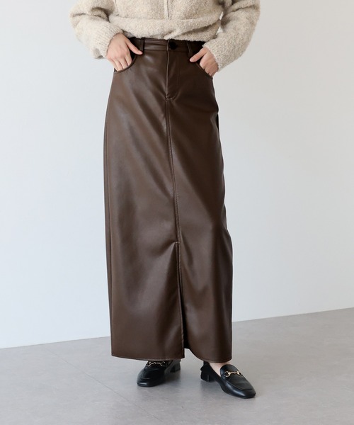 J by blue スカート フェイクレザータイトスカート : ZOZOTOWN