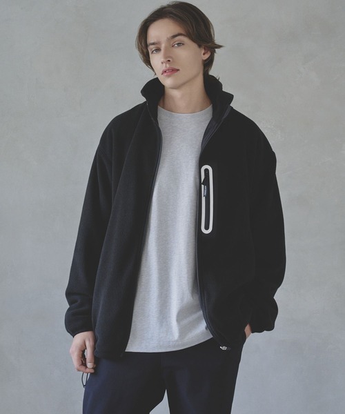 HEREIAM コート ジャケット 「HEREIAM MEN」コントラストフリースZIP 