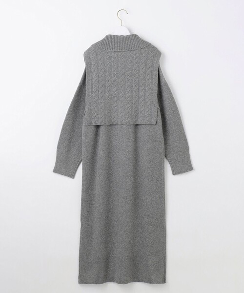 ANY SIS（エニィスィス） ワンピース 「2WAY」ケーブルベストSETニット