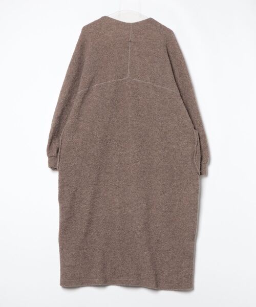 「Rouge vif」 ノーカラーコート 38 ブラウン レディース_画像2