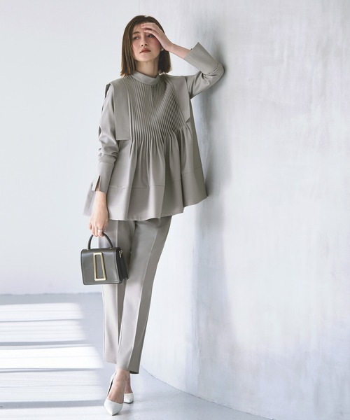 アドミラル♡2024FW【新品】フロントピンタックフレアスリーブシャツ RUIRUE BOUTIQUE（ルイルエブティック） セットアップ オケージョン