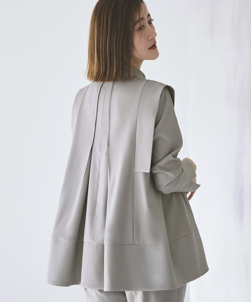 アドミラル♡2024FW【新品】フロントピンタックフレアスリーブシャツ RUIRUE BOUTIQUE（ルイルエブティック） セットアップ オケージョン