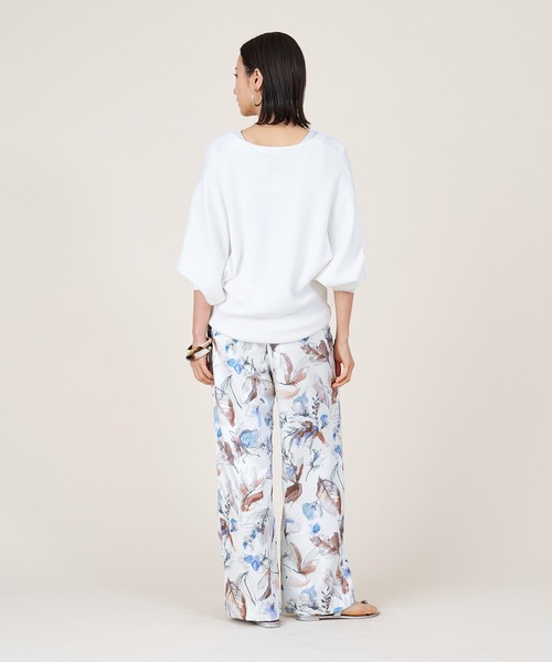 marmors パンツ 「marmors」flower print straight pants