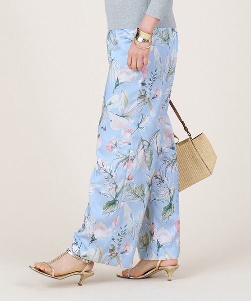 marmors パンツ 「marmors」flower print straight pants