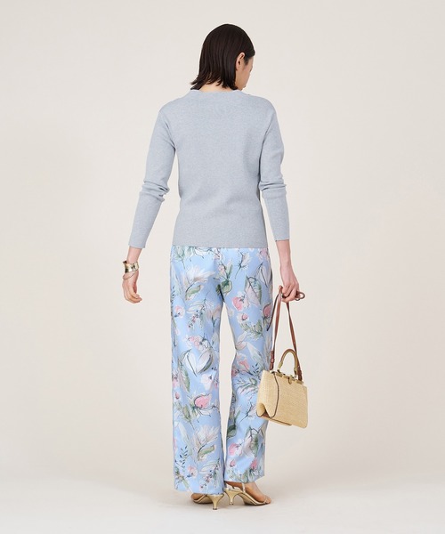 marmors パンツ 「marmors」flower print straight pants