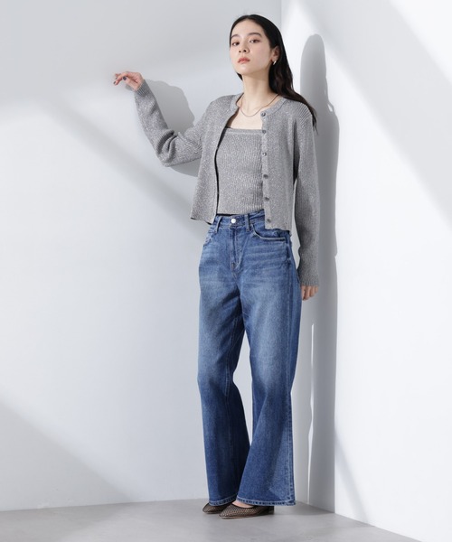 NANO universe ニット セーター グリッターラメニット2way