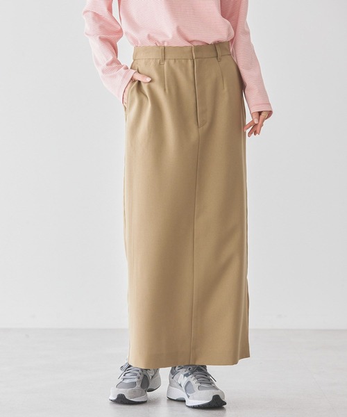 【 AMERI 】地層柄タイトスカートSサイズ スリット ロングスカート Ameri（アメリ）の「CROOKED STRATUM TIGHT SKIRT（スカート）」 - WEAR