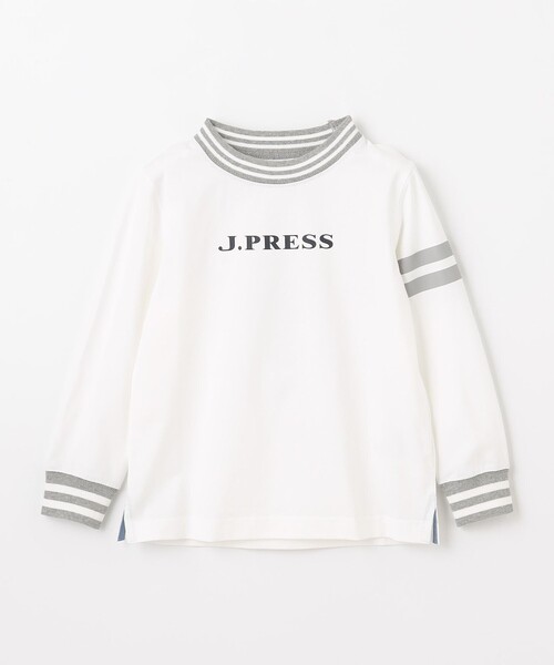 J.PRESS（J.プレス） tシャツ 「100-130cm」リブライン ロゴカットソー