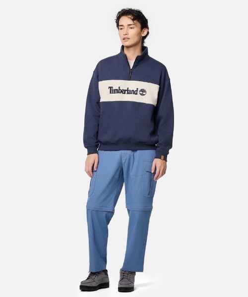 スウェット・トレーナー [TIMBERLAND] HALF ZIP-UP SWEAT Timberland トレーナー スウェット TOKYO DESIGN COLLECTIVE