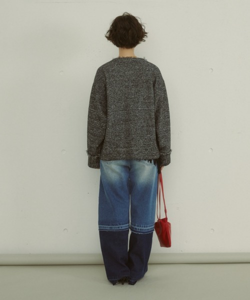 カーディガン 「ZOZO限定」TWEED KNIT JACKET レディース ZOZO限定】TWEED KNIT JACKET（カーディガン/ボレロ）｜MIRROR