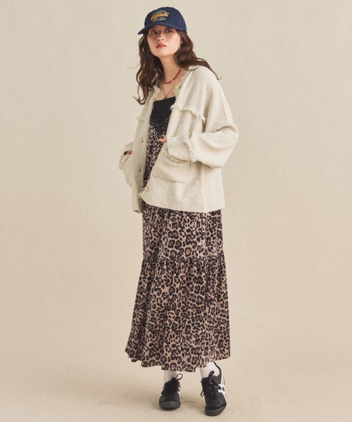 MIRROR STOKE カーディガン 「ZOZO限定」TWEED KNIT JACKET/ツイード