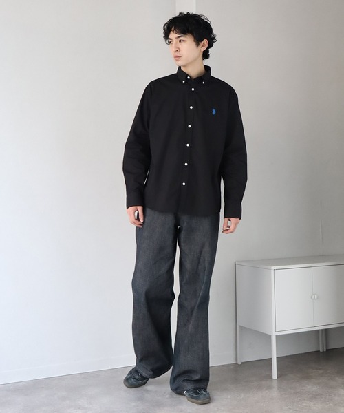 BRUNELLO CUCINELLI ロングスリーブ ポロシャツ ボタンダウン メンズ カジュアルシャツ＆ドレスシャツ | Brunello Cucinelli