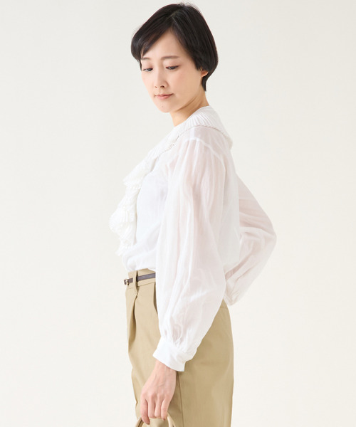 martinique Le Conte - ☆るりぞう☆ ﾏﾙﾃｨﾆｰｸ 未使用フリルシャツ ﾀｸﾞ付き martinique Le Conte - ☆るりぞう様専用☆ ﾏﾙﾃｨﾆｰｸ 未使用