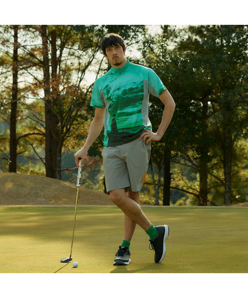 PUMA（プーマ） tシャツ メンズ ゴルフ PUMA x FFTK AOP ジップアップ