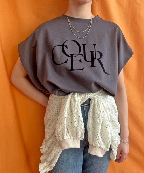 tシャツ フロッキーロゴボックスTシャツ レディース