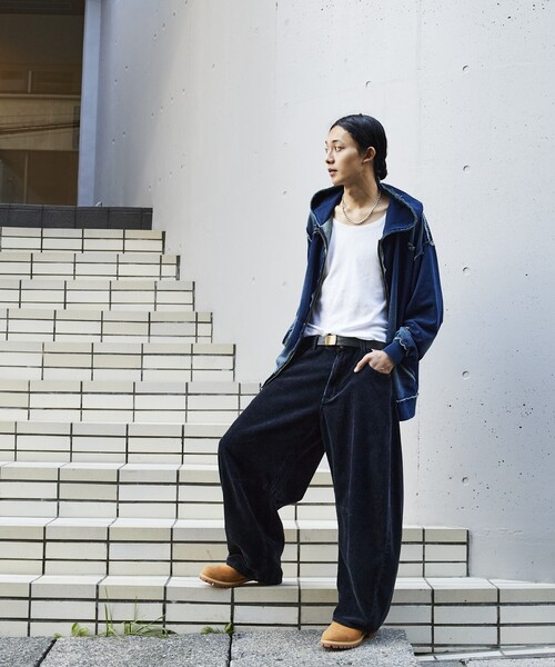 スニ垢男子 FREAKS STORE コーデュロイワークパンツ M FREAK'S STORE（フリークスストア） コーデュロイパンツ MEDIUM