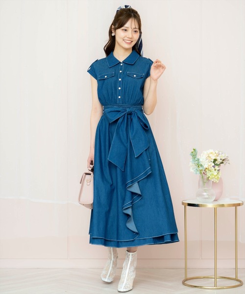 WILLSELECTION ワンピース ラッフルシャツワンピース : ZOZOTOWN