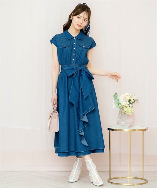 WILLSELECTION ワンピース ラッフルシャツワンピース : ZOZOTOWN
