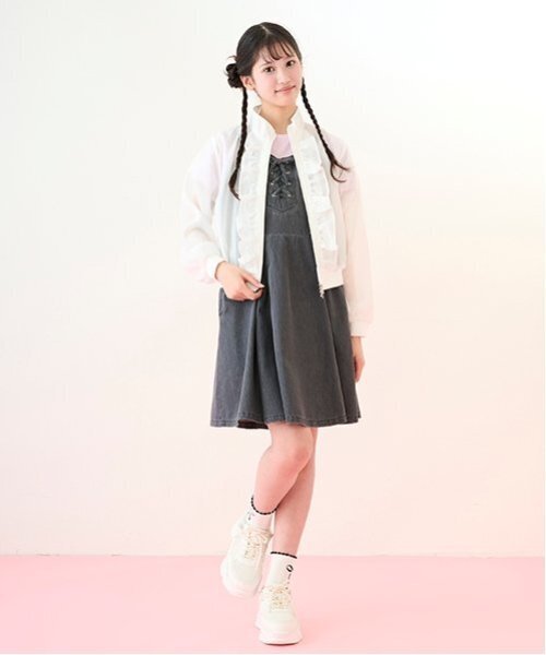 mezzo piano 160cm ブルゾン　希少 mezzo piano Junior ブルゾン アウター シアーブルゾン キッズ
