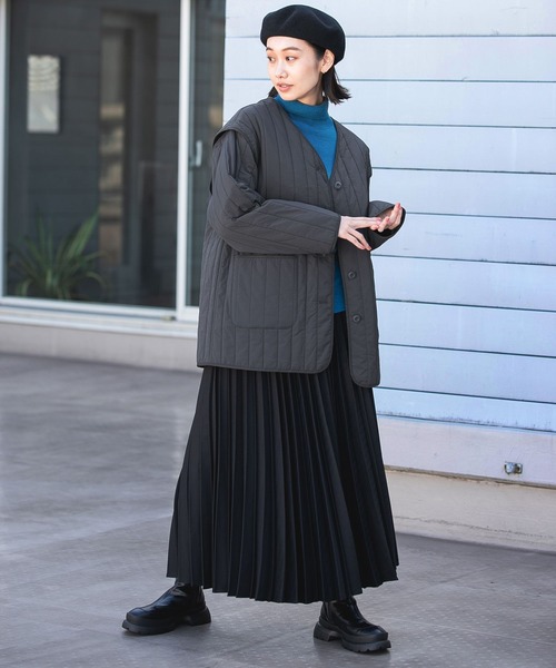 「niko and...」 ノーカラーコート LARGE モカ レディース_画像5