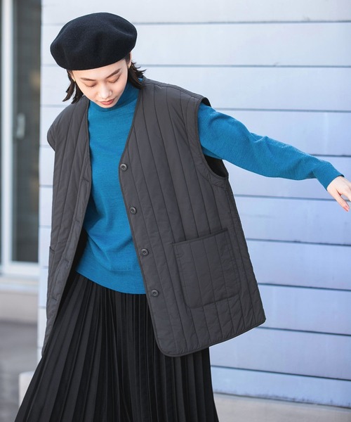 「niko and...」 ノーカラーコート LARGE モカ レディース_画像8