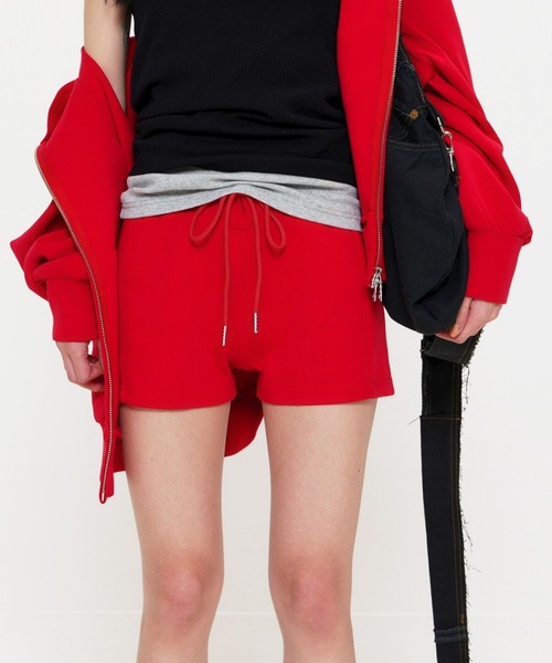 BEEDEN スウェットパンツ ジャージ WIDE WAIST SHORT PANTS