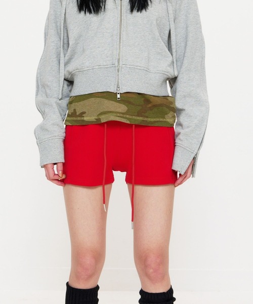 BEEDEN スウェットパンツ ジャージ WIDE WAIST SHORT PANTS